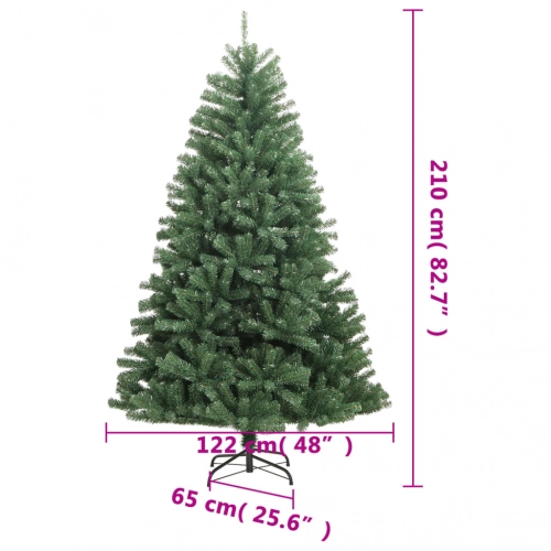 Mākslīgā Ziemassvētku Egle Ar Statīvu, Zaļa, 210 Cm Vidaxl
