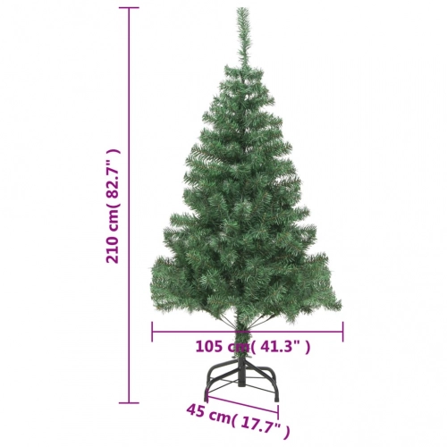 Mākslīgā Ziemassvētku Egle Ar Tērauda Statīvu, 210 Cm, 910 Zari Vidaxl