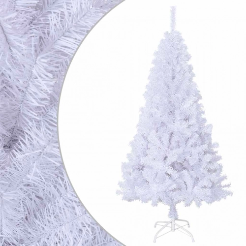 Mākslīgā Ziemassvētku Egle, Biezi Zari, Balta, 120 Cm, Pvc Vidaxl