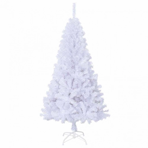Mākslīgā Ziemassvētku Egle, Biezi Zari, Balta, 120 Cm, Pvc Vidaxl