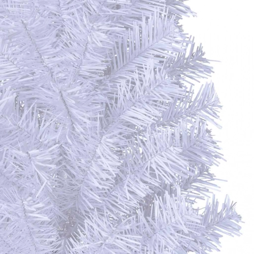 Mākslīgā Ziemassvētku Egle, Biezi Zari, Balta, 120 Cm, Pvc Vidaxl