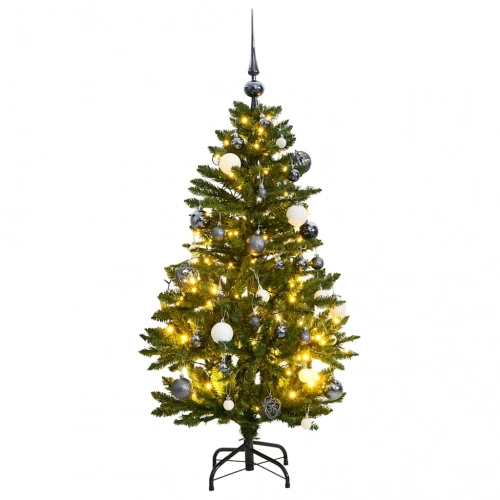 Mākslīgā Ziemassvētku Egle, Bumbiņu Komplekts, 120 Cm, 150 Led Vidaxl