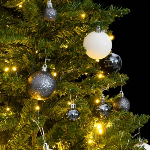 Mākslīgā Ziemassvētku Egle, Bumbiņu Komplekts, 120 Cm, 150 Led Vidaxl