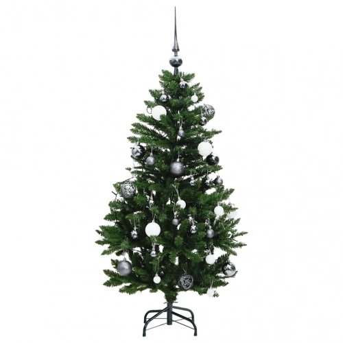 Mākslīgā Ziemassvētku Egle, Bumbiņu Komplekts, 120 Cm, 150 Led Vidaxl