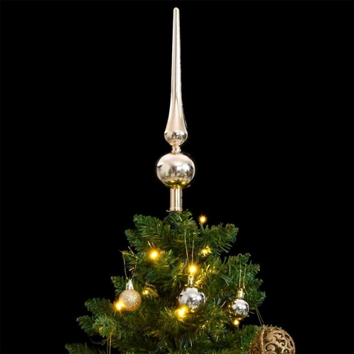 Mākslīgā Ziemassvētku Egle, Bumbiņu Komplekts, 120 Cm, 150 Led Vidaxl