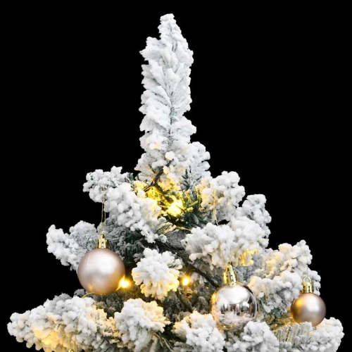 Mākslīgā Ziemassvētku Egle, Bumbiņu Komplekts, 120 Cm, 150 Led Vidaxl