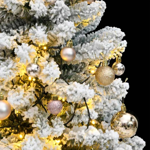 Mākslīgā Ziemassvētku Egle, Bumbiņu Komplekts, 120 Cm, 150 Led Vidaxl