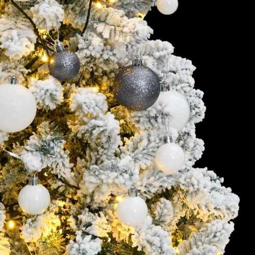 Mākslīgā Ziemassvētku Egle, Bumbiņu Komplekts, 120 Cm, 150 Led Vidaxl