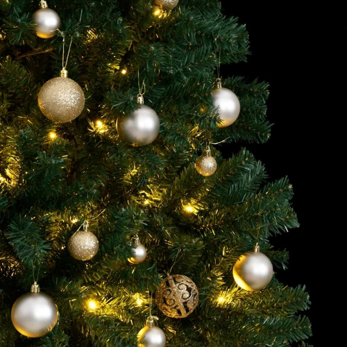 Mākslīgā Ziemassvētku Egle, Bumbiņu Komplekts, 180 Cm, 300 Led Vidaxl