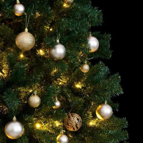 Mākslīgā Ziemassvētku Egle, Bumbiņu Komplekts, 210 Cm, 300 Led Vidaxl