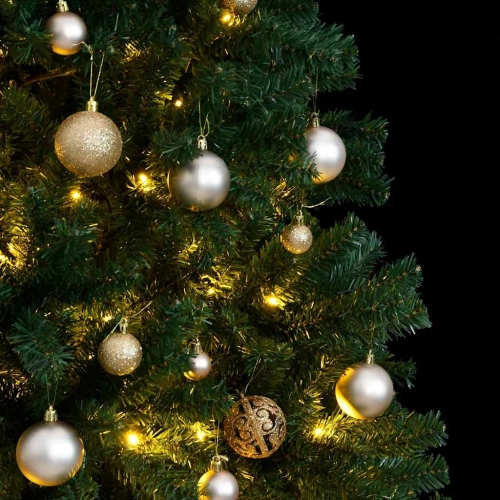 Mākslīgā Ziemassvētku Egle, Bumbiņu Komplekts, 240 Cm, 300 Led Vidaxl