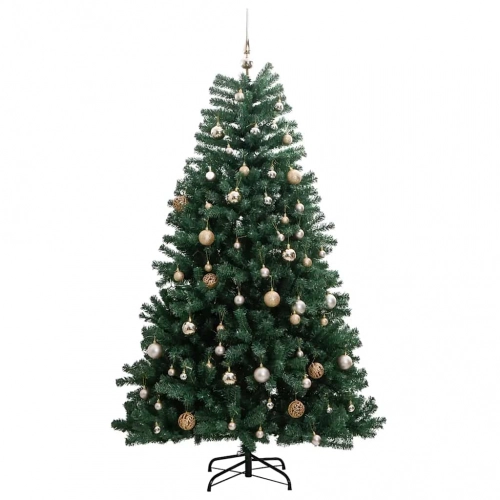 Mākslīgā Ziemassvētku Egle, Bumbiņu Komplekts, 240 Cm, 300 Led Vidaxl