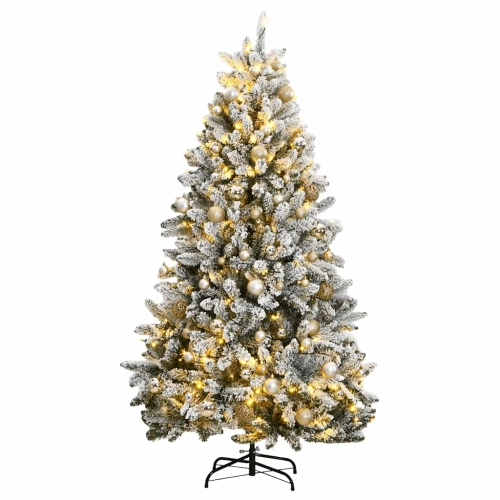 Mākslīgā Ziemassvētku Egle, Bumbiņu Komplekts, 240 Cm, 300 Led Vidaxl