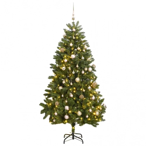 Mākslīgā Ziemassvētku Egle, Bumbiņu Komplekts, 300 Cm, 300 Led Vidaxl