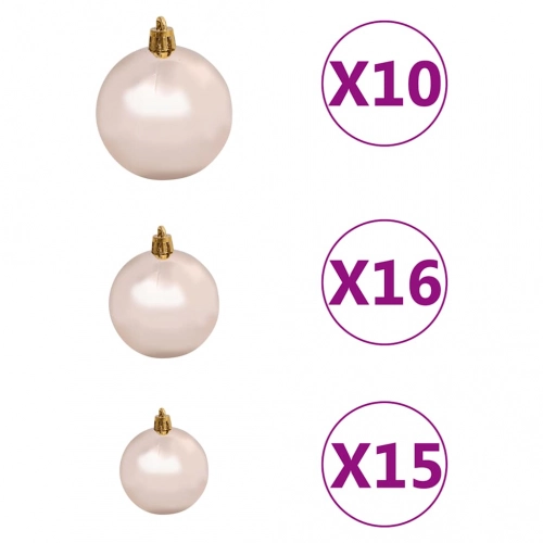 Mākslīgā Ziemassvētku Egle, Bumbiņu Komplekts, 300 Cm, 300 Led Vidaxl