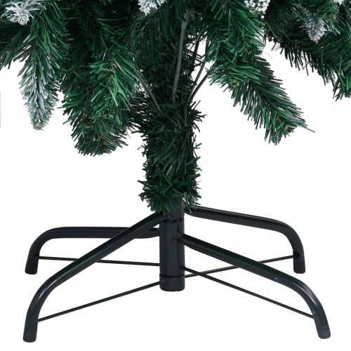 Mākslīgā Ziemassvētku Egle, Čiekuri, Balts Sniegs, 150 Cm Vidaxl