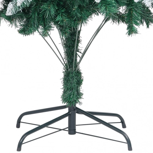 Mākslīgā Ziemassvētku Egle, Čiekuri, Balts Sniegs, 240 Cm Vidaxl