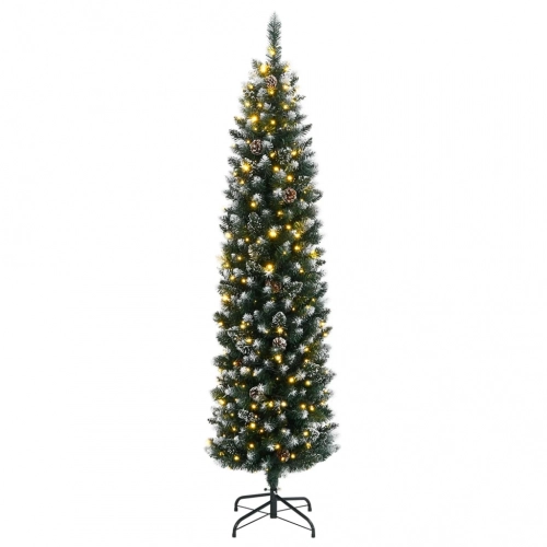 Mākslīgā Ziemassvētku Egle, Šaura, 150 Cm, 150 Led Vidaxl