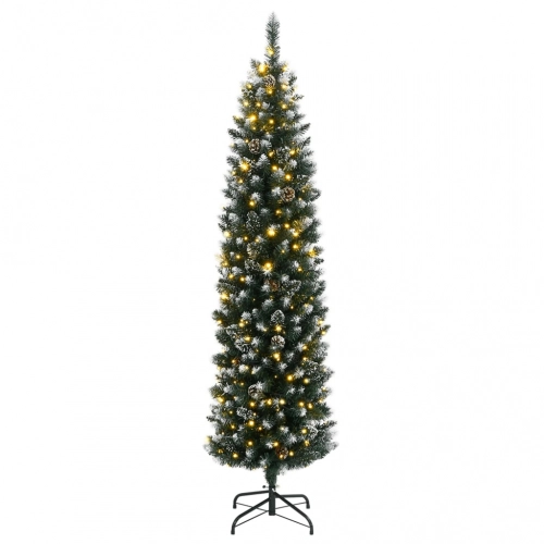 Mākslīgā Ziemassvētku Egle, Šaura, 240 Cm, 300 Led Vidaxl
