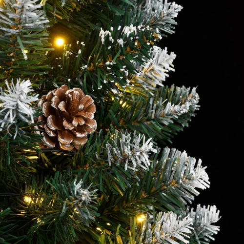 Mākslīgā Ziemassvētku Egle, Šaura, 240 Cm, 300 Led Vidaxl
