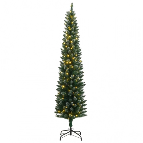 Mākslīgā Ziemassvētku Egle, Šaura, 240 Cm, 300 Led Vidaxl