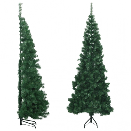 Mākslīgā Ziemassvētku Egle, Stūra, Zaļa, 240 Cm, Pvc Vidaxl