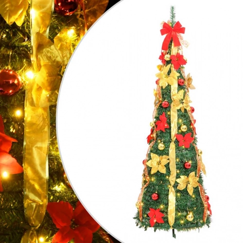 Mākslīgā Ziemassvētku Egle, Zaļa, 50 Led, 120 Cm Vidaxl