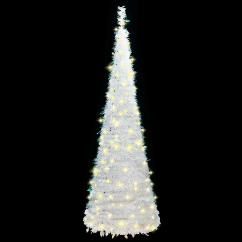 Mākslīgā Ziemassvētku Eglīte, 150 Led, Balta, 180 Cm Vidaxl