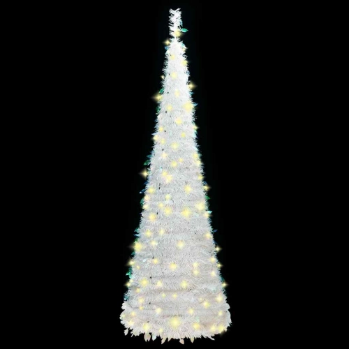 Mākslīgā Ziemassvētku Eglīte, 200 Led, Balta, 210 Cm Vidaxl
