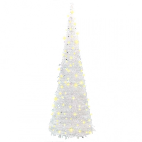 Mākslīgā Ziemassvētku Eglīte, 200 Led, Balta, 210 Cm Vidaxl