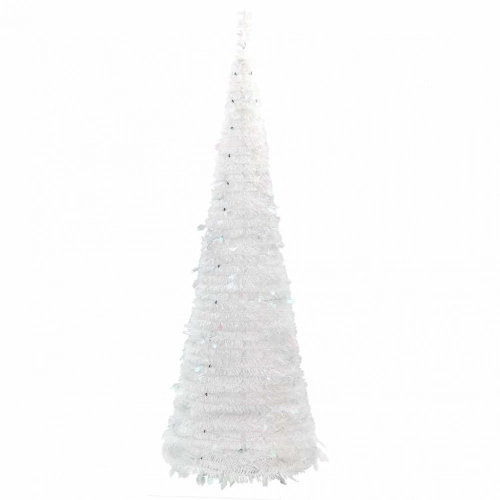 Mākslīgā Ziemassvētku Eglīte, 200 Led, Balta, 210 Cm Vidaxl