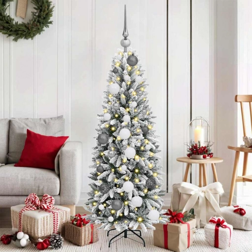 Mākslīgā Ziemassvētku Eglīte Balts 120 Cm Pvc Vidaxl