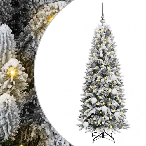 Mākslīgā Ziemassvētku Eglīte Balts 150 Cm Pvc Vidaxl