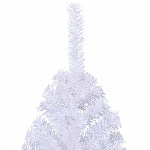 Mākslīgā Ziemassvētku Eglīte Balts 240 Cm Pvc Un Tērauds Vidaxl