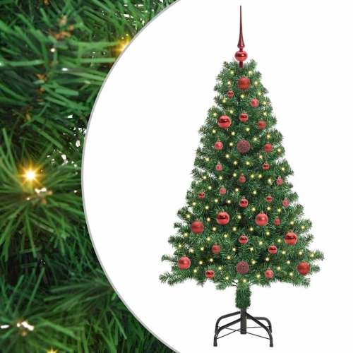 Mākslīgā Ziemassvētku Eglīte Su 150 Led Ar Statīvu Zaļa 120 Cm Vidaxl