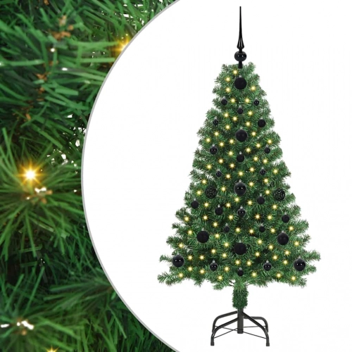 Mākslīgā Ziemassvētku Eglīte Su 150 Led Ar Statīvu Zaļa 120 Cm Vidaxl