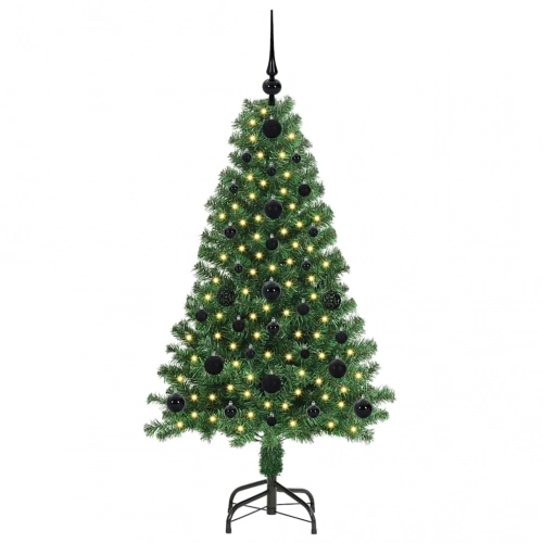 Mākslīgā Ziemassvētku Eglīte Su 150 Led Ar Statīvu Zaļa 120 Cm Vidaxl