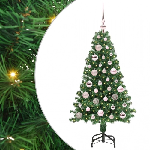 Mākslīgā Ziemassvētku Eglīte Su 150 Led Ar Statīvu Zaļa 120 Cm Vidaxl