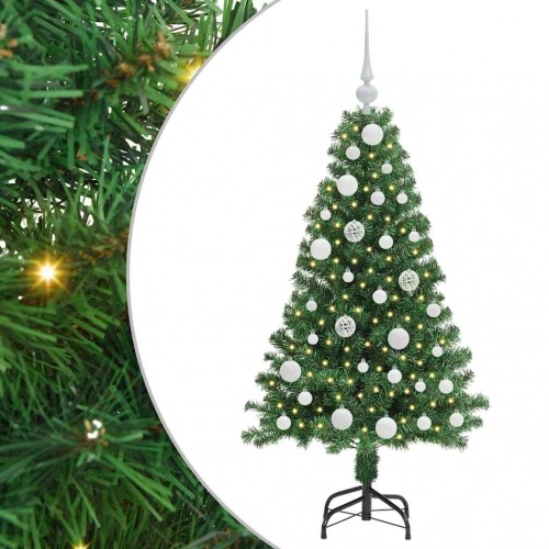 Mākslīgā Ziemassvētku Eglīte Su 150 Led Ar Statīvu Zaļa 120 Cm Vidaxl