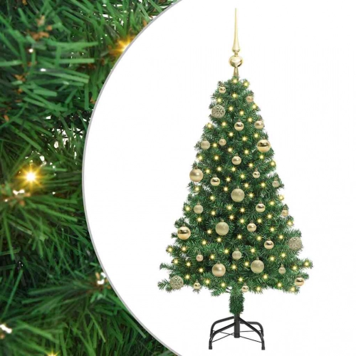 Mākslīgā Ziemassvētku Eglīte Su 150 Led Ar Statīvu Zaļa 120 Cm Vidaxl