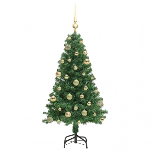 Mākslīgā Ziemassvētku Eglīte Su 150 Led Ar Statīvu Zaļa 120 Cm Vidaxl