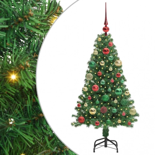 Mākslīgā Ziemassvētku Eglīte Su 150 Led Ar Statīvu Zaļa 120 Cm Vidaxl