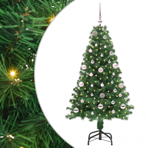 Mākslīgā Ziemassvētku Eglīte Su 150 Led Ar Statīvu Zaļa 150 Cm Vidaxl