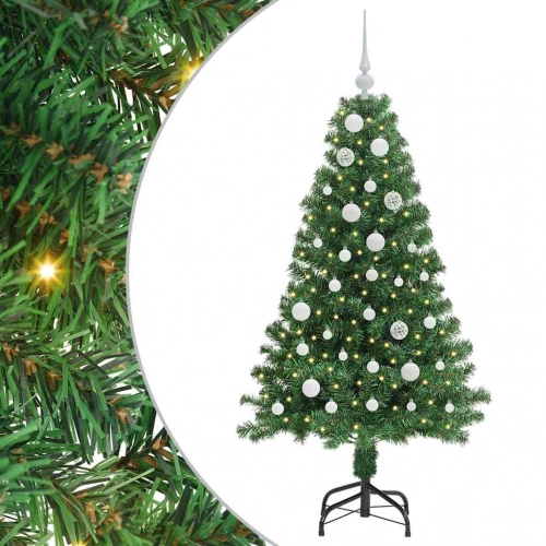 Mākslīgā Ziemassvētku Eglīte Su 150 Led Ar Statīvu Zaļa 150 Cm Vidaxl