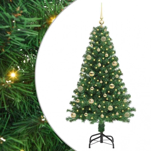 Mākslīgā Ziemassvētku Eglīte Su 150 Led Ar Statīvu Zaļa 150 Cm Vidaxl