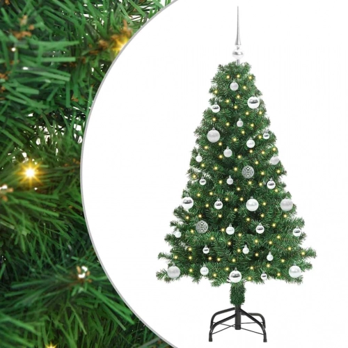 Mākslīgā Ziemassvētku Eglīte Su 150 Led Ar Statīvu Zaļa 150 Cm Vidaxl