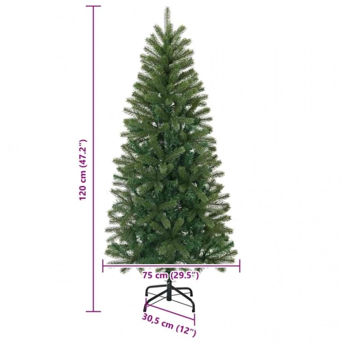 Mākslīgā Ziemassvētku Eglīte Su 150 Led Zaļa 120 Cm Pe Un Pvc Vidaxl