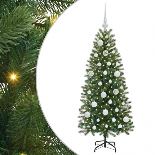 Mākslīgā Ziemassvētku Eglīte Su 150 Led Zaļa 120 Cm Pe Un Pvc Vidaxl