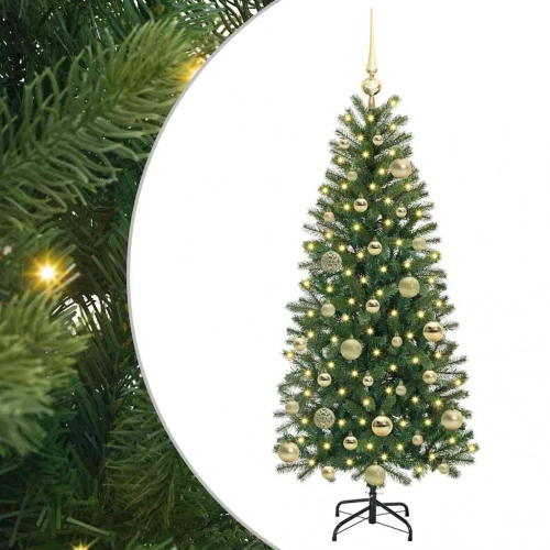 Mākslīgā Ziemassvētku Eglīte Su 150 Led Zaļa 120 Cm Pe Un Pvc Vidaxl