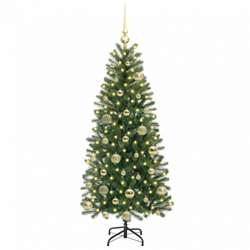 Mākslīgā Ziemassvētku Eglīte Su 150 Led Zaļa 120 Cm Pe Un Pvc Vidaxl